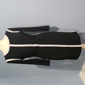 Lauren Ralph Lauren 3/4 sleeve black and white dress size 8